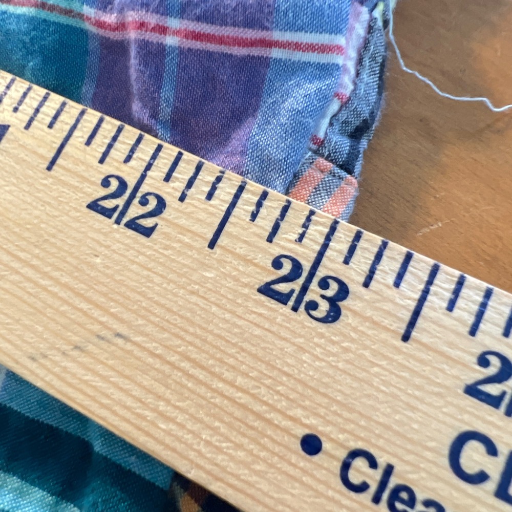 J.Crew Patchwork Madras Shorts 14 Womens City Fit Plaid Preppy Summer Coastal - Picture 9 of 10